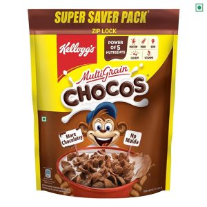 Kellogg's Multigrain Chocos, 1100G/1.05kg | Multigrain Energy, More Chocolatey | No-Maida | Power Of 5 Nutrients Protein, Fibre, Iron, Calcium, Vitamins | Kids Breakfast Cereal